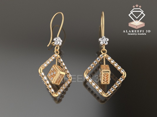 collezione 6 12 turco orecchini esclusivo orecchino gratuito gioielleria oro argento design ultra visione gemvision squillare anelli leggero 3d print model - Mito3D