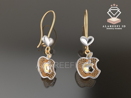 collezione 7 15 turco orecchini esclusivo orecchino gratuito gioielleria oro argento design ultra visione gemvision squillare anelli leggero 3d print model - Mito3D