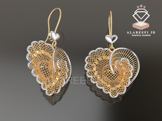 collezione 8 15 turco orecchini esclusivo orecchino gratuito gioielleria oro argento design ultra visione gemvision squillare anelli leggero 3d print model - Mito3D