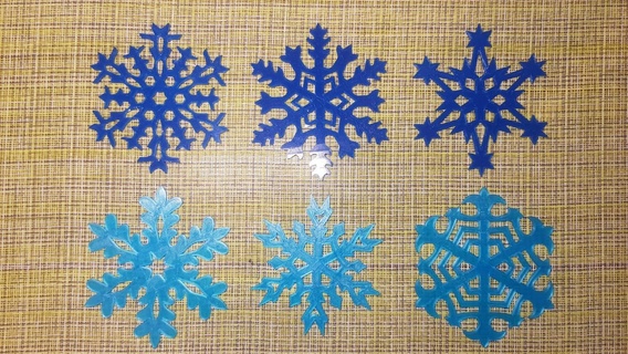 collezione fiocchi neve arte fiocco modello inverno Natale albero decorazione 3d print model - Mito3D