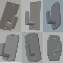 collection wall hooks 3d print model - Mito3D