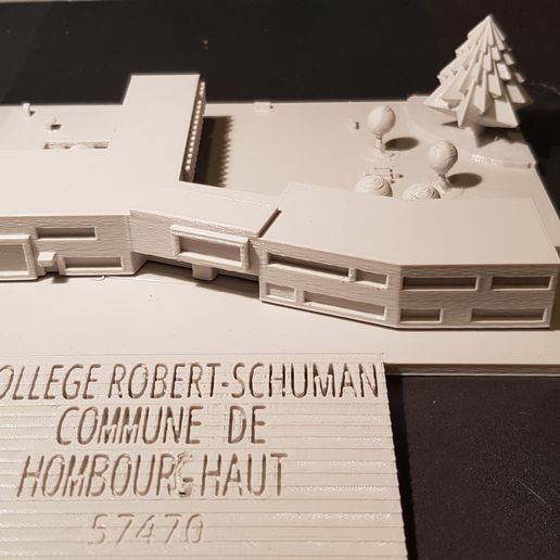 Université hombourg architecture 3D print model - Mito3D