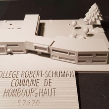 college hombourg-haut architecture 3d print model - Mito3D