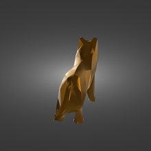 collie low-poly 3d print model - Mito3D