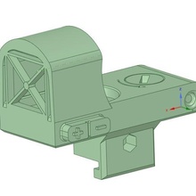 collimatore nerf arte lukez cecchino vista giocattoli scanner 3d print model - Mito3D