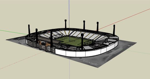 colo monumental Stadion verwenden 2023 Fußball nfl nba mlb nhl Chile 3d print model - Mito3D