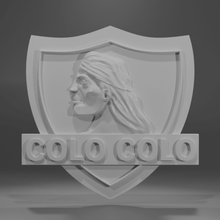 colocolo 3d logo art chili colo soccer football amp escutcheon cassock almost chilean mapuche 3d print model - Mito3D