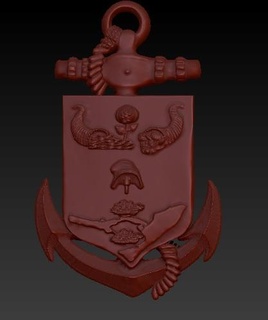 colombia armed forces shield navy national police force national police navy shield armed forces  3d print model - Mito3D