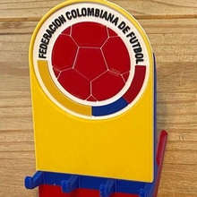 colombia national soccer team phone stand gadget futbol seleccion ball 3d print model - Mito3D