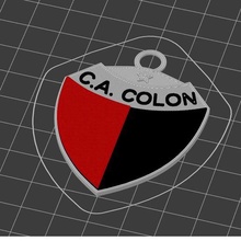 colon santa fe key ring jewelry keychain argentina soccer 3d print model - Mito3D