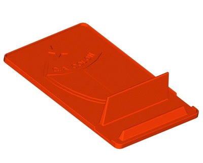 colon Papa Noel fe proteger célula teléfono soporte porta celular Santo 3d print model - Mito3D