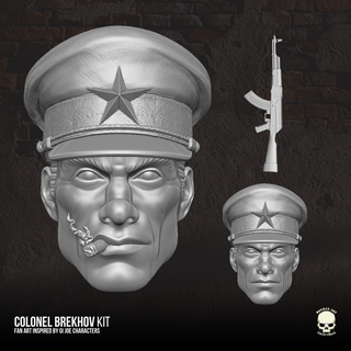 colonel brekhov fan art kit 3d printable file action figures Game military oktober guard gi joe classified hasbro force head headsculpt 3d print model - Mito3D