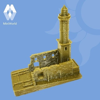 colonia lighthouse - uruguay architecture building dock sailing tower monument miniature landmark watchtower sacramento port miniworld 3d print model - Mito3D