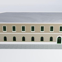 sömürge bina mimari ofis pencere modern cephe çatı katı kentsel Kent zemin döngüleri 3d print model - Mito3D