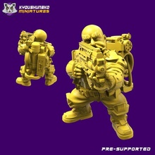 colonial space dwarf infantry units game scifi wargaming miniatures alien 3d print model - Mito3D