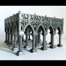 la colonnade de galerie l'architecture décor ornements art les voûtes arcades arch colonne 3d print model - Mito3D