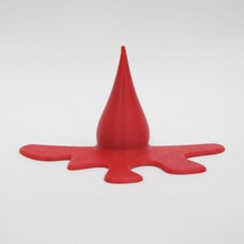 Farbe Dropdown-Tür zu stoppen home xyzchallenge Haus flexibel rot 3d print model - Mito3D