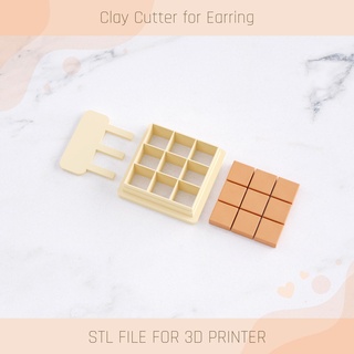 color recipe polymer clay cutter tool 10 sizes tools earring summer turtle beach shell 3d print model - Mito3D