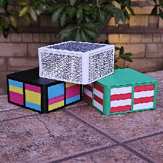color tile box 3d print model - Mito3D