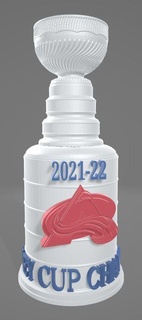 Colorado Lawine thematisch Stanley Tasse Eishockey nhl avs Herr Trophäe 3d print model - Mito3D