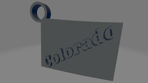 Colorado Schlüsselbund Schlüssel USA Amerika vereinigt Zustände Zustand Souvenir amerikanisch Denver Federn Aurora 3d print model - Mito3D