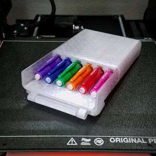 colorato meccanico matita titolare supporto arte utensili 3d print model - Mito3D