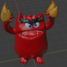 vistoso monstruo furia rabia personaje anna llenas juguetes color 3d print model - Mito3D