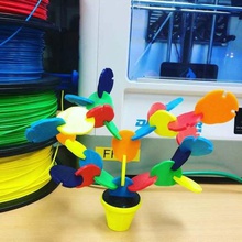 colorfull tree puzzel tool abs color pla toy ultimaker ultimaker2 3d printing 3d print model - Mito3D