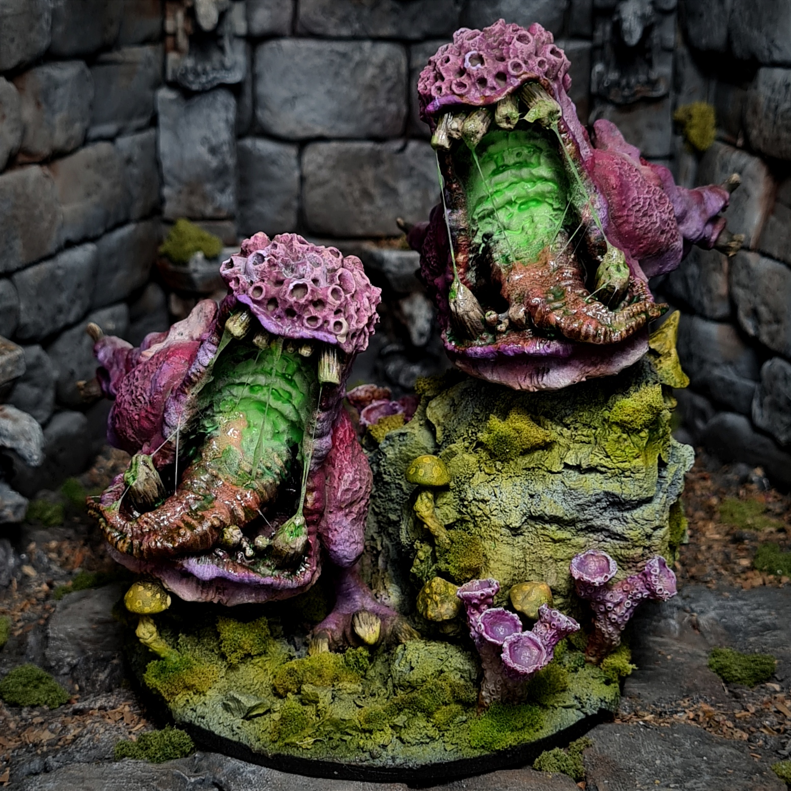 colossal gnawshroom chompers squigg troll goblin stone totem monster boss 3D print model - Mito3D
