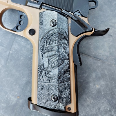 fohlen 1911 modern griffe gladiator griff uralt crixus marcux rom kampf größe 9mm 45 acp regierung felsen insel airsoft softair luftgewehr co2 gbb 3d print model - Mito3D