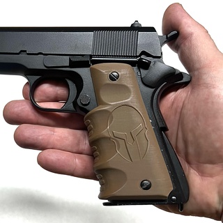 poulain 1911 emballage autour ergo poignée spartiate pistolet airsoft gel blaster 3d print model - Mito3D
