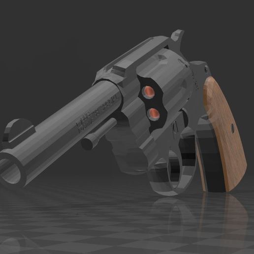 colt 38 police special various gun revolver firearm sidearm usa 3D print model - Mito3D