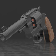colt 38 especiales de la policía varios arma fuego el revólver estados unidos 3d print model - Mito3D