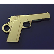 colt during jewelry jewellery throughout gun weapon 3d print model - Mito3D