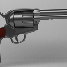 colt far west juguetes pistola de impresión 3d la modelo gadget el carnaval cosplay vaqueros 3d print model - Mito3D