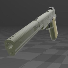colt kimber deserto warior supressor vários arma pistola deserto, guerreiro 45 de fogo eua 3d print model - Mito3D