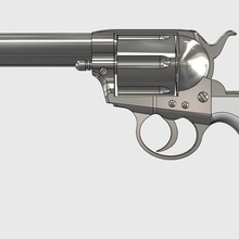 puledro fulmini doc Holliday pistola lapide val kilmer occidentale puntello film 3d print model - Mito3D