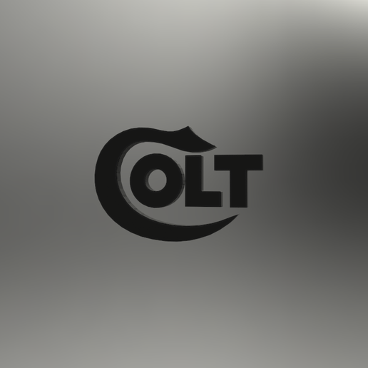 colt logo stl + step file