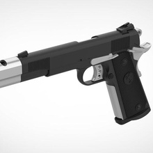 potro m1911a1 filme Justiceiro 2004 pistola arma fogo impressão imprimível réplica cosplay brinquedo passatempo faça 3d print model - Mito3D