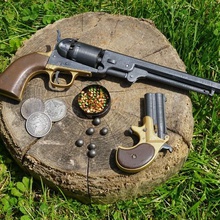 colt navy 1851 cap gun various toy military fun derringer history revolver 3d print model - Mito3D