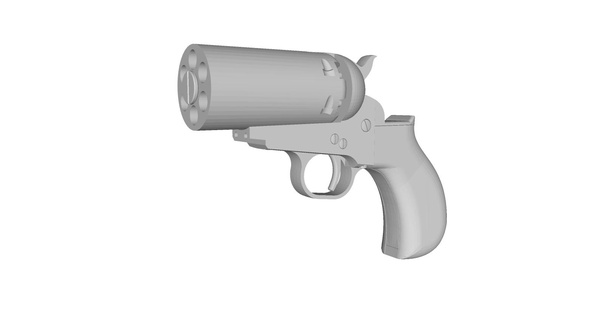tay pietta Donanma biber kutusu işlevsel kopya 1851 revolver vahşi batı destek oyuncak nostaljik klasik sivil savaş 3d print model - Mito3D