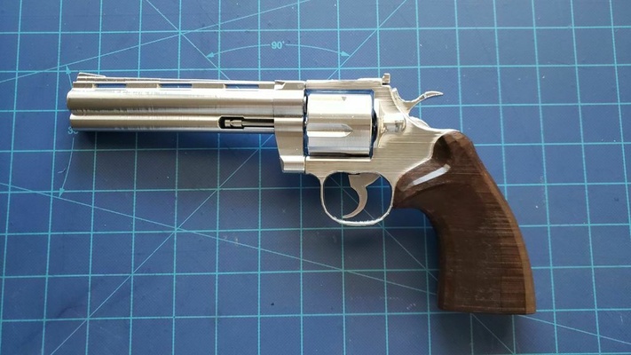 tay piton revolver sahne aksesuarlar kostüm oyunu 3d print model - Mito3D