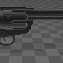 colt single action army peacemaker various sidearm firearm revolver gun 3d print model - Mito3D