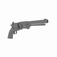poulain marcheur 1848 revolver arme jouet pistolet 3d print model - Mito3D
