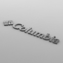 columbia logosu moda trend şık aksesuarlar lüks sembol modelleri stil amblemi karakter mağaza dükkanı model tasarım giyim marka butik logo 3d print model - Mito3D