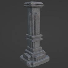 column architecture games 3d printer art render 3d print model - Mito3D