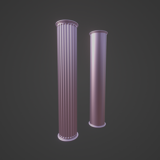 column column greek architeture free capital  3d print model - Mito3D