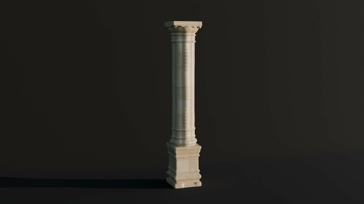 column role miniatures 3d print model - Mito3D