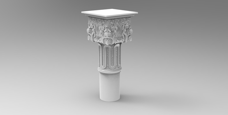 säule 3d architektur sofa wandschrank tabelle bett cnc artcam dekorativ ornament holz muster möbel 3d print model - Mito3D