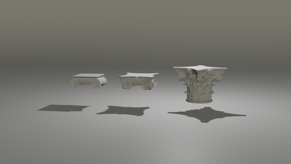 colonna capitale ornamento greco classico corinzio ionico scamozzi 3d print model - Mito3D